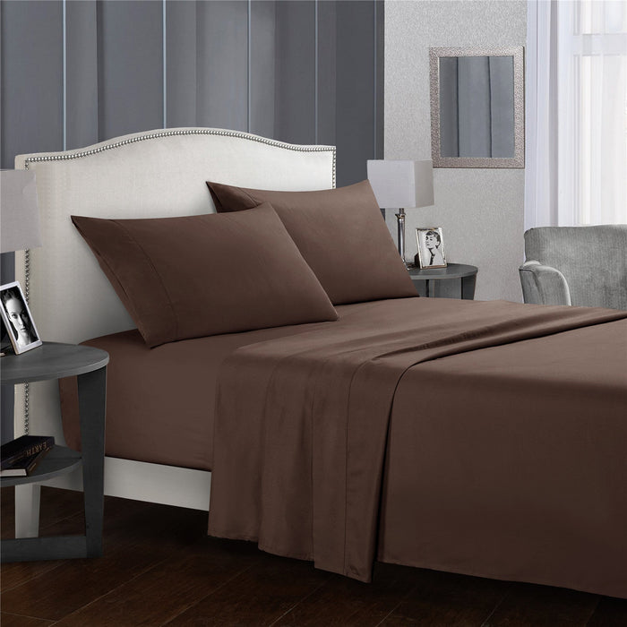 Comfy Bedsheet Set Brushed Microfiber 1800 Bedding - Wrinkle, Fade, Stain Resistant - 4 Piece