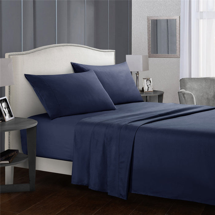 Comfy Bedsheet Set Brushed Microfiber 1800 Bedding - Wrinkle, Fade, Stain Resistant - 4 Piece