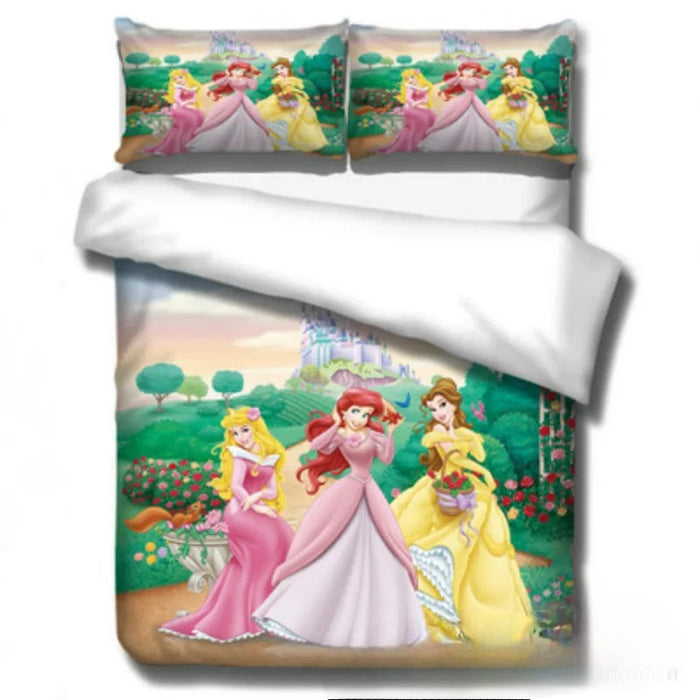 Princess Cartoon Printed Bedding Set