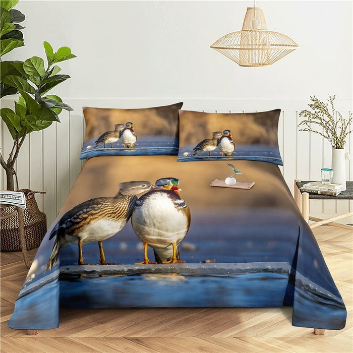 Bird Print Bedding Set