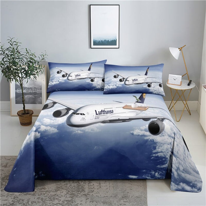 Aircraft Print Bedding Set