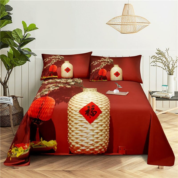 Red Bedding Set