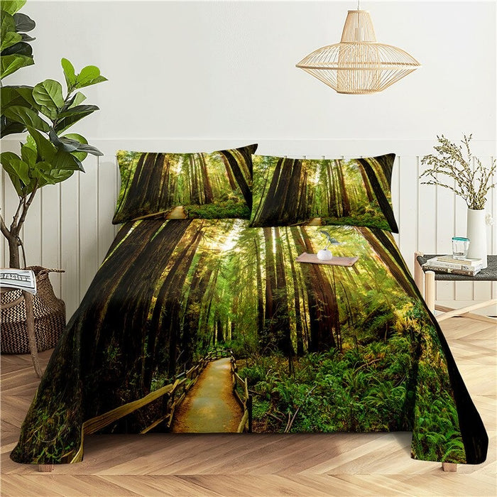 Forest Printed Bedding Set