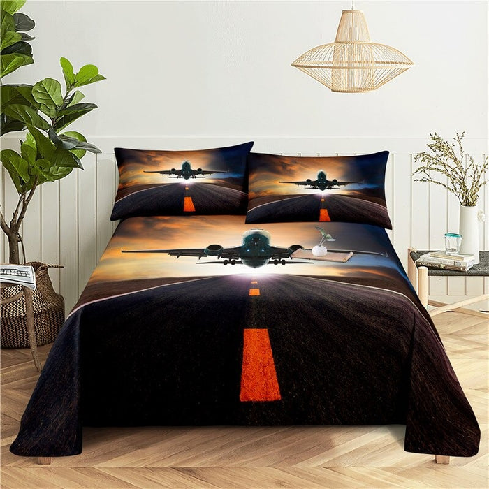 Aircraft Print Bedding Set