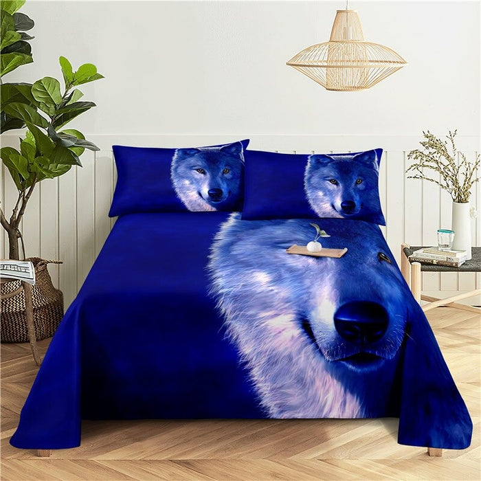 Wolves Print Bedding Set