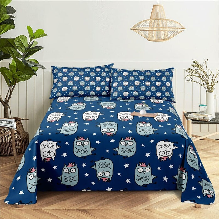 Cartoon Animal Print Bedding Set