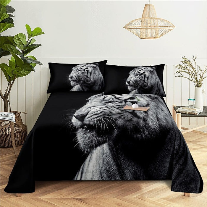 Printed Tiger Bedding Set