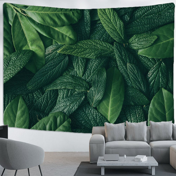 Big Leaves Tapestry Wall Hanging Tapis Cloth