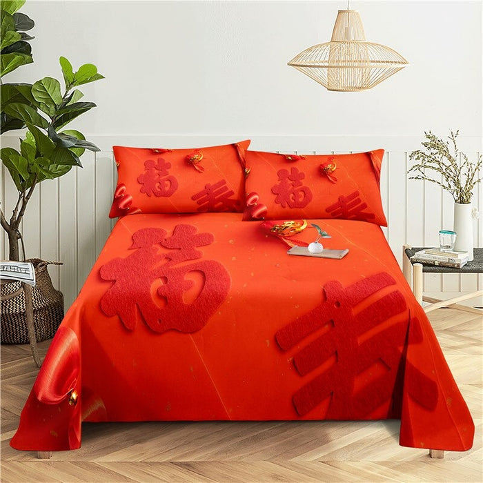 Red Bedding Set