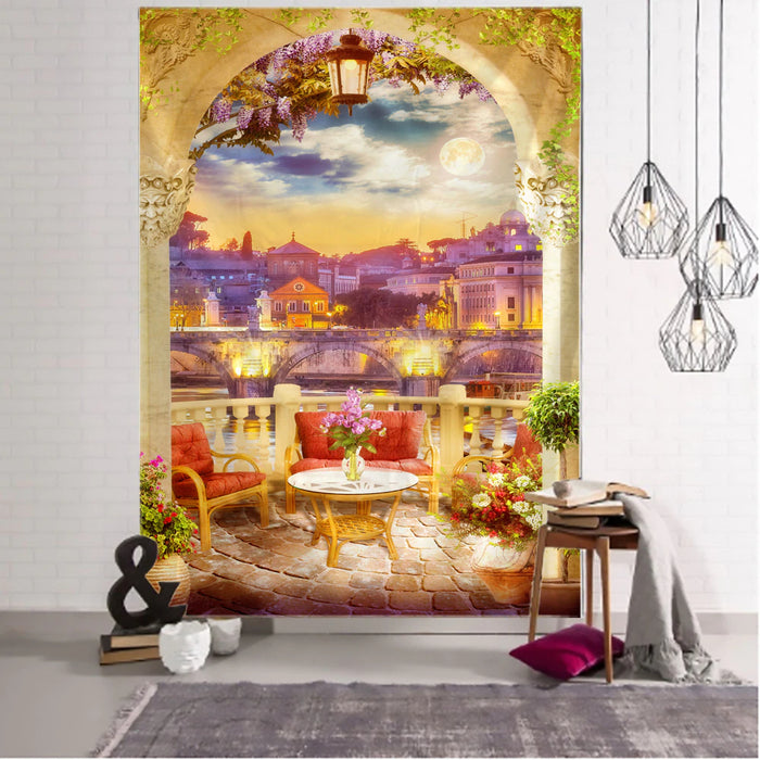 Beautiful Sceneries Tapestry Wall Hanging Tapis Cloth