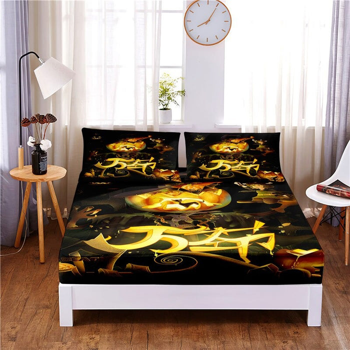 Christmas Digital Printed Fitted Mattress Cover