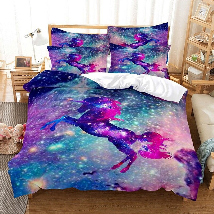 Animated Animals Digital Printed Bedding Set