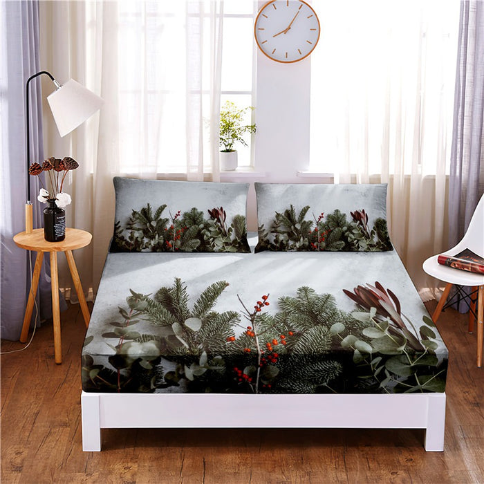 3pcs Christmas Printed Bedding Set