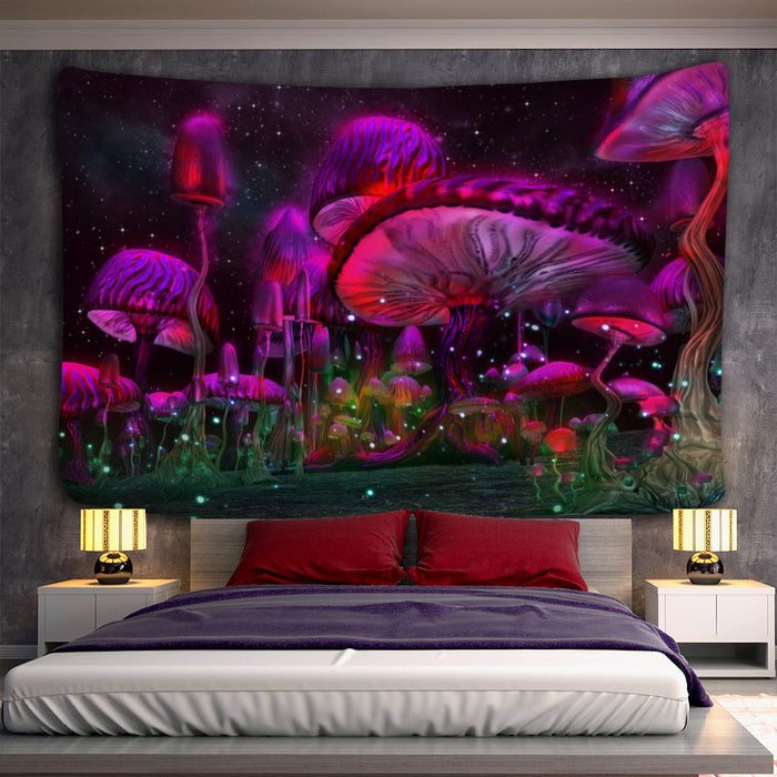Psychedelic Mushroom Tapestry Wall Hanging Tapis Cloth
