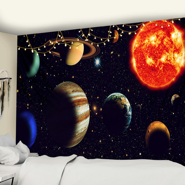 Galactic View Tapestry Wall Hanging Tapis Cloth