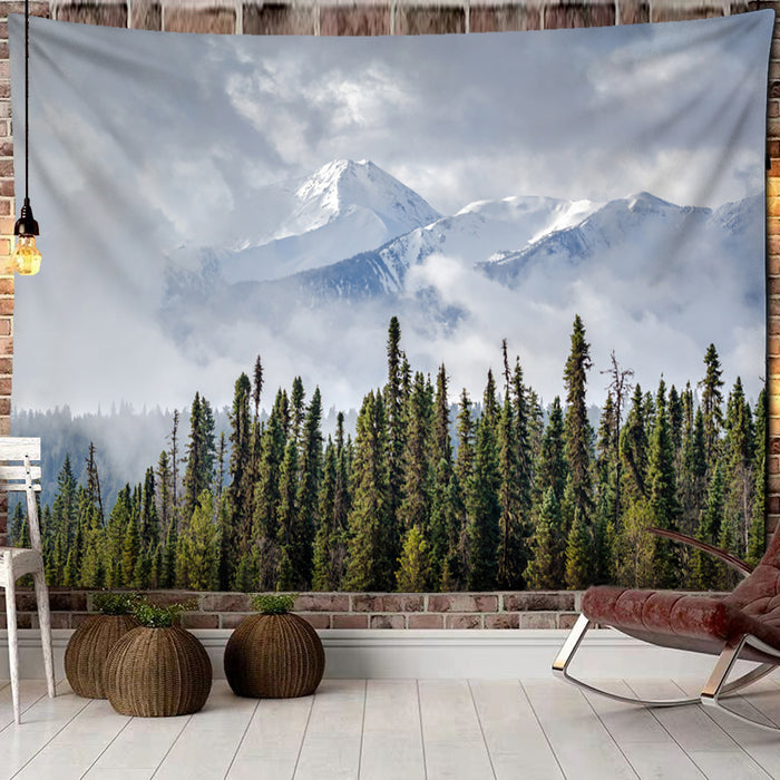 Mountains & Trees Tapestry Wall Hanging Tapis Cloth