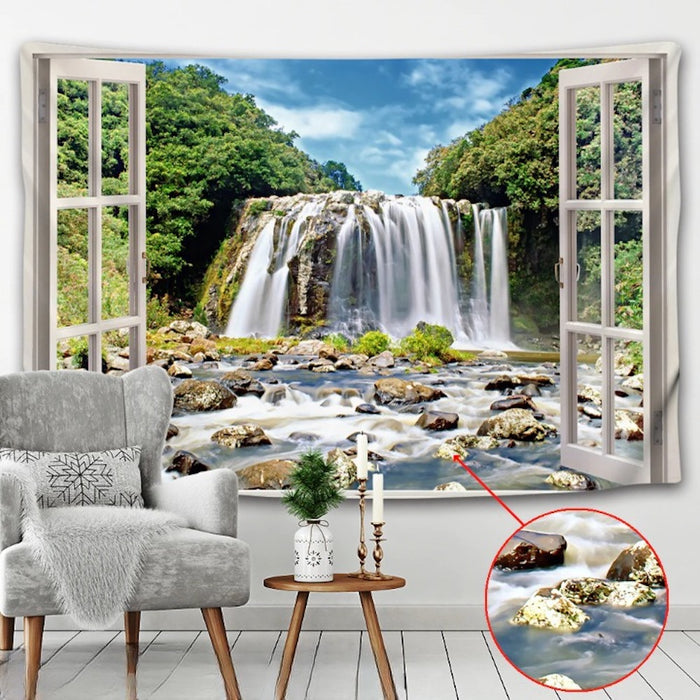 Beautiful Scenic View Tapestry Wall Hanging Tapis Cloth