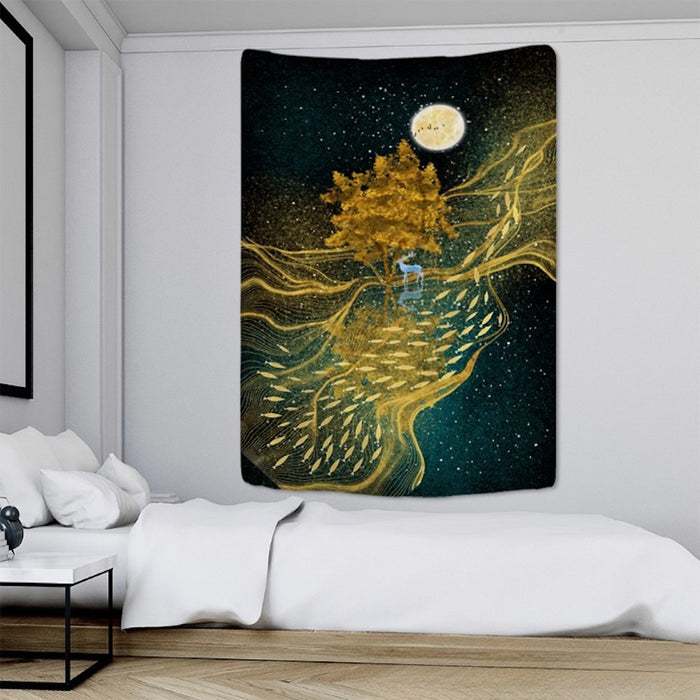 Creative Paintings Tapestry Wall Hanging Tapis Cloth