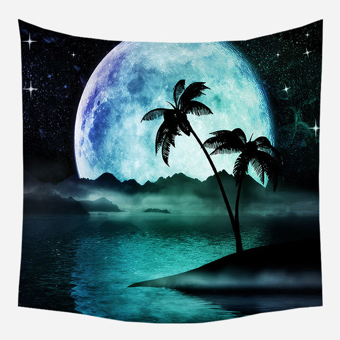 Tropical Sunset Tapestry Wall Hanging Tapis Cloth