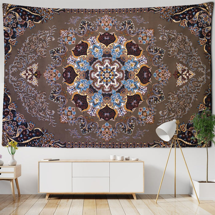 Indian Mandala Pattern Tapestry Wall Hanging Tapis Cloth