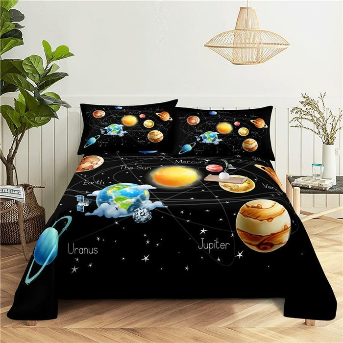 Cosmic Planet 3D Print Bedding Set