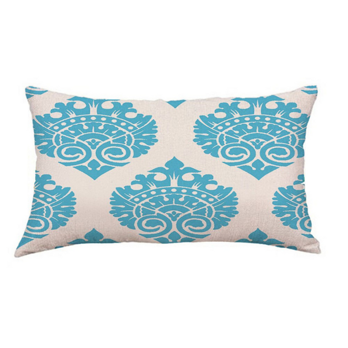 Geometric Design Printed Rectangular Pillow Cover