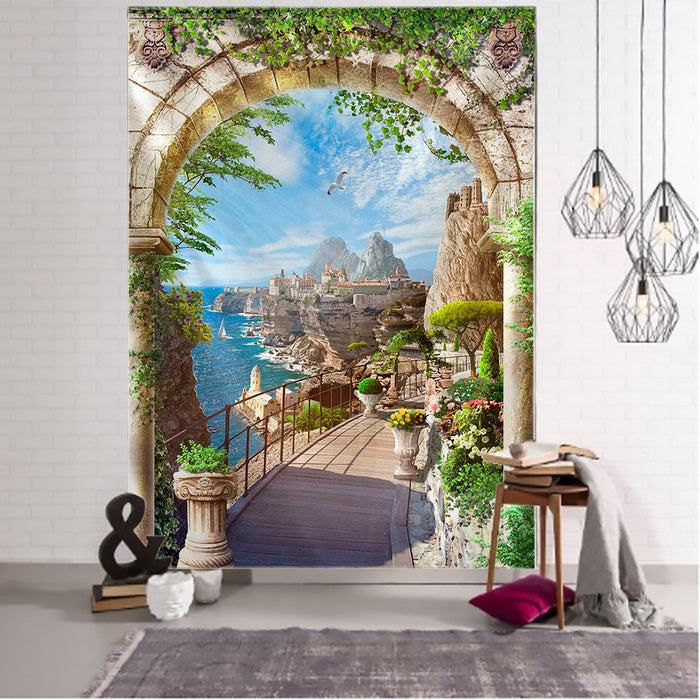 Nordic Sceneries Tapestry Wall Hanging Tapis Cloth