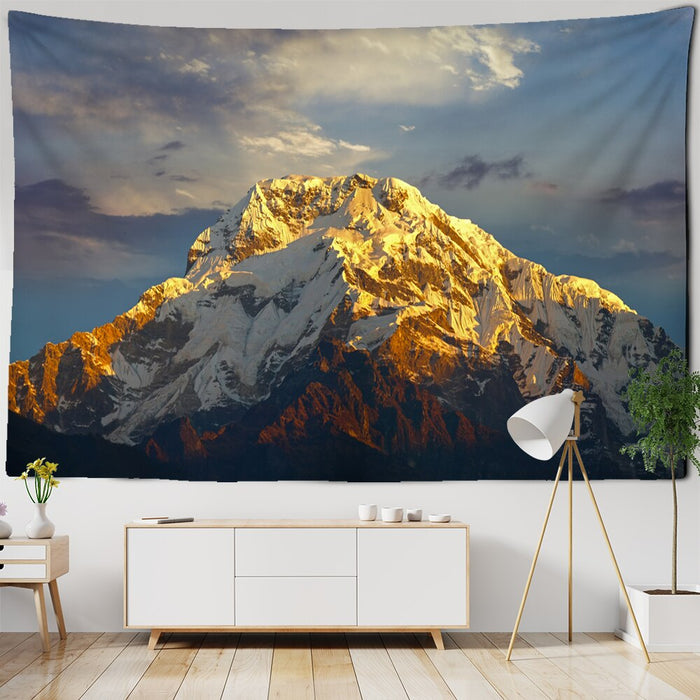 Sunrise Mountain Peak Tapestry Wall Hanging Tapis Cloth