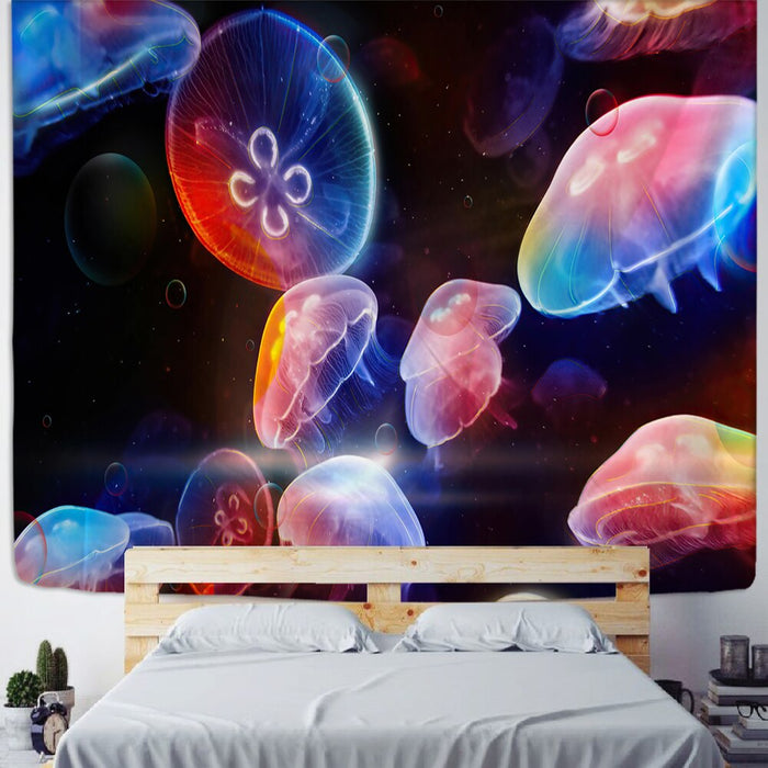 Jelly Fish Tapestry Wall Hanging Tapis Cloth