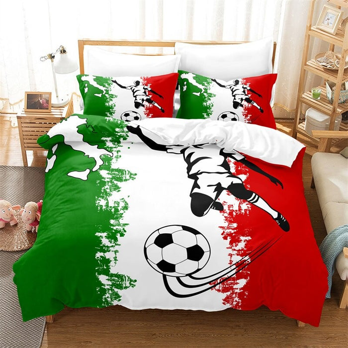 Sports Style Duvet Cover And Pillowcase Bedding Set