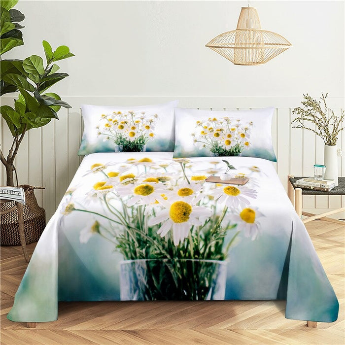 Printing Flat Bed Sheet With Pillowcase