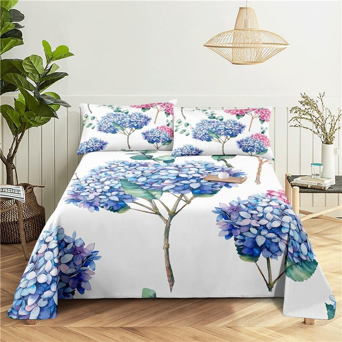 2 Sets Of Beautiful Flower Printing Bedding