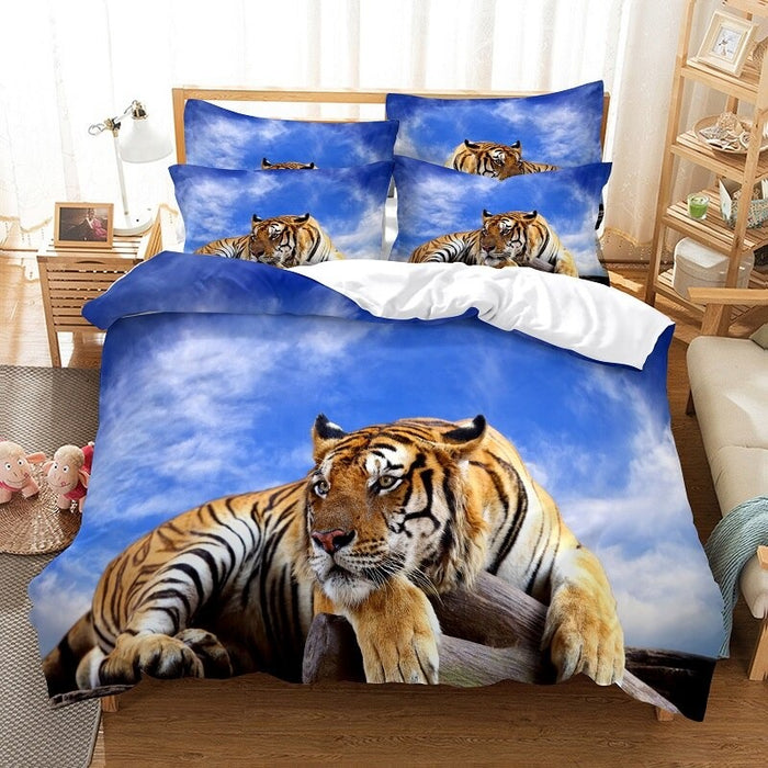 3D Tiger Printed Bedding Set