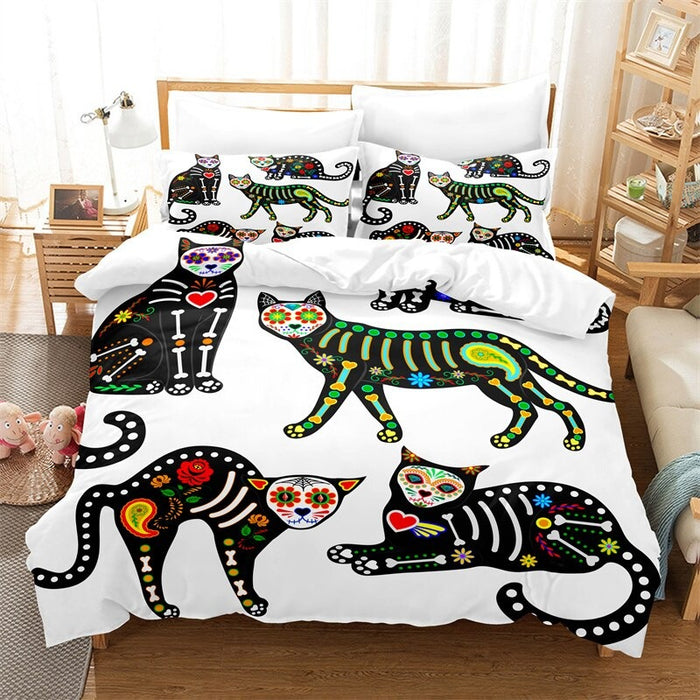 Cartoon Animal-Themed Bedding Set