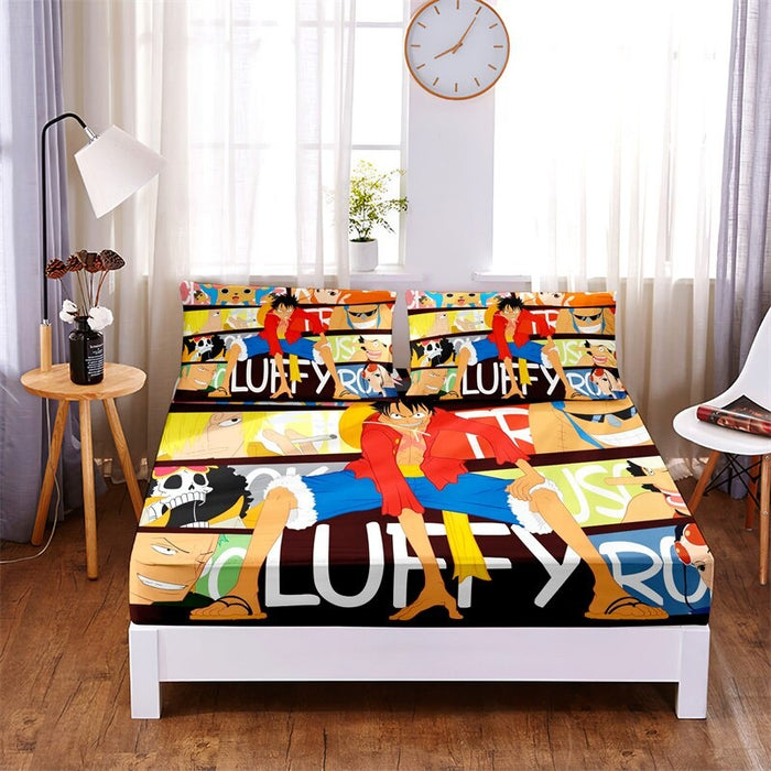 3Pcs Cartoon Pillowcases Bedding Set