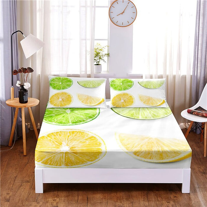 Cool Fruit Digital Printed Sheet Mattress Cover