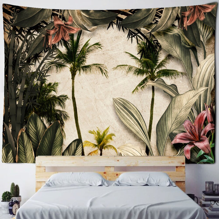 King Palm Landscape Tapestry Wall Hanging Tapis Cloth