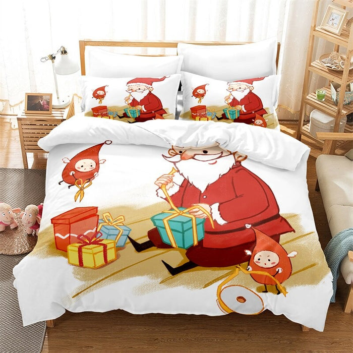 Christmas Duvet Cover And Pillowcase Bedding Set