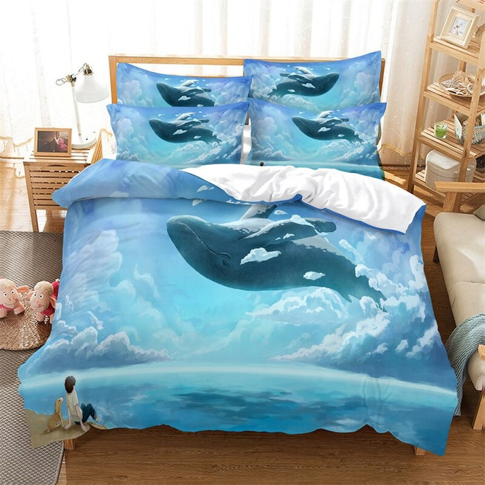 Animated Animals Digital Printed Bedding Set