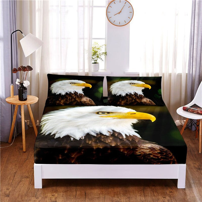 Natural Animals Digital Printed Mattress Cover Set