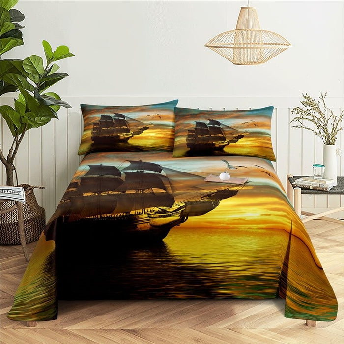 2 Sets Navigation Pillowcase Bedding