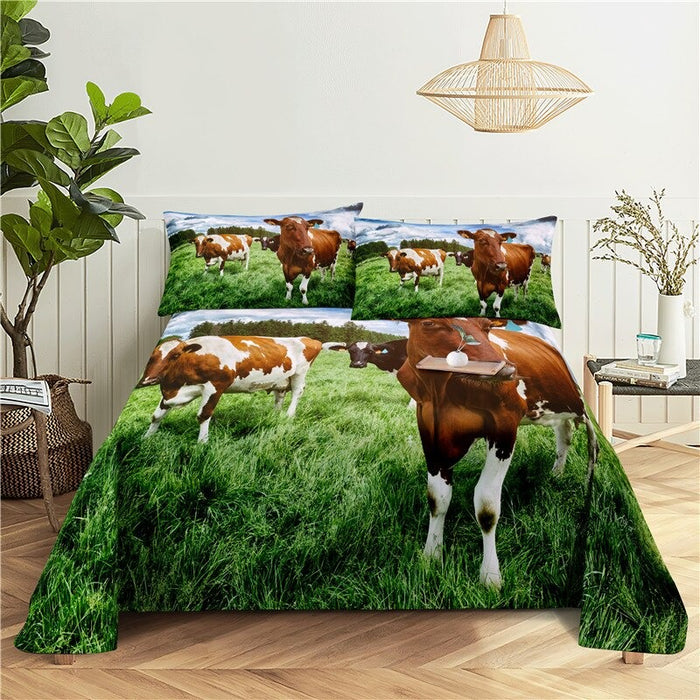 Cow Print Bedding Set