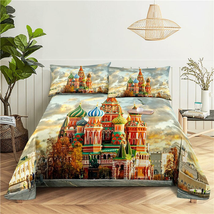 Cityscape Printed Bedding Set