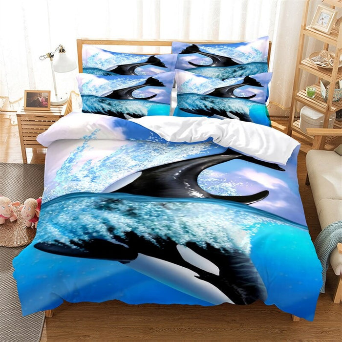 Lovely Dolphin Duvet Cover Set