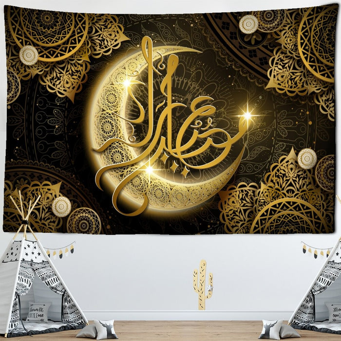Ramadan Print Tapestry Wall Hanging Tapis Cloth