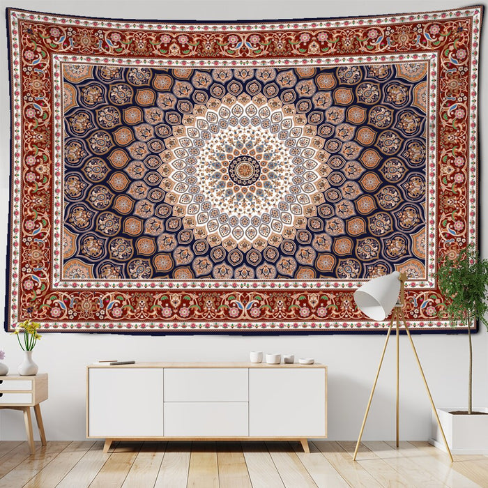 Indian Mandala Pattern Tapestry Wall Hanging Tapis Cloth