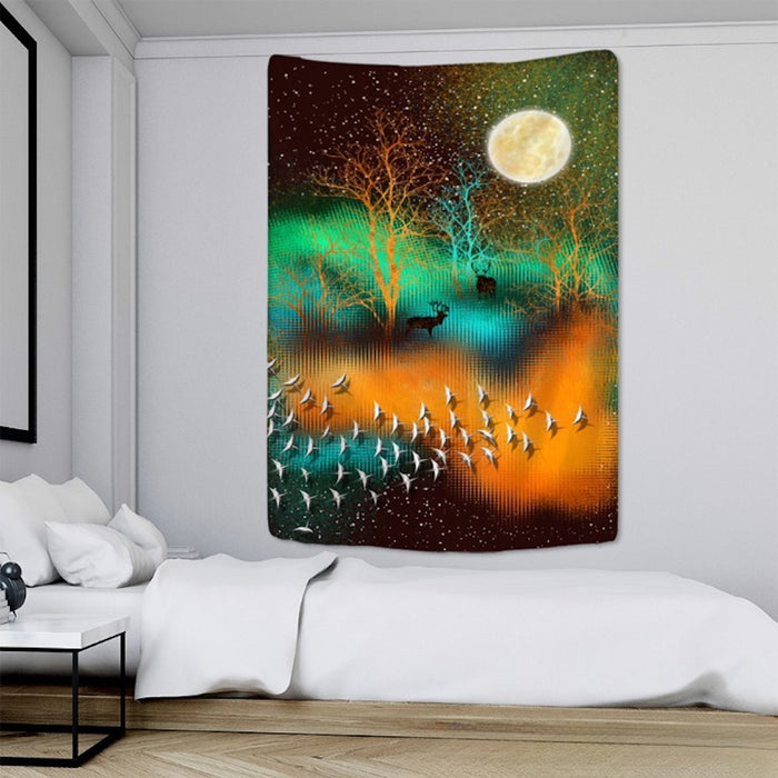 Modern Artwork Paintings Tapestry Wall Hanging Tapis Cloth