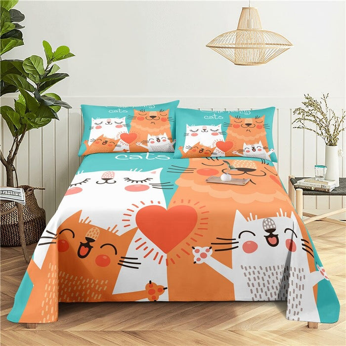 Cartoon Animal Print Bedding Set