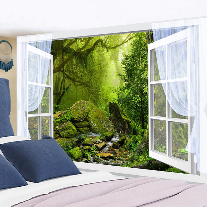 Beautiful Forest Scenes Tapestry Wall Hanging Tapis Cloth
