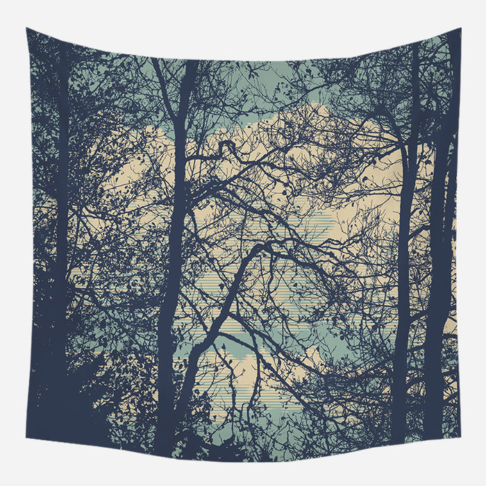 Evenings In The Dorm Tapestry Wall Hanging Tapis Cloth